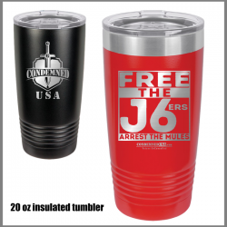 CondemnedUSA Free the J6ers 20 oz Travel Tumbler CondemnedUSA Free the J6ers 20 oz Travel Tumbler